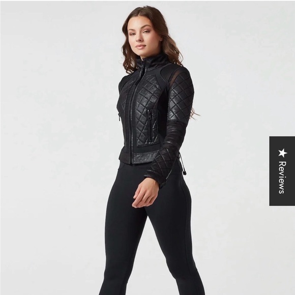 Blanc Noir Black Vintage Mesh Moto Jacket - Picture 2 of 12